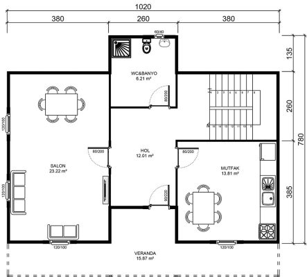 Bozdağ Prefabrik - Prefabrik Yapı - 164 m²